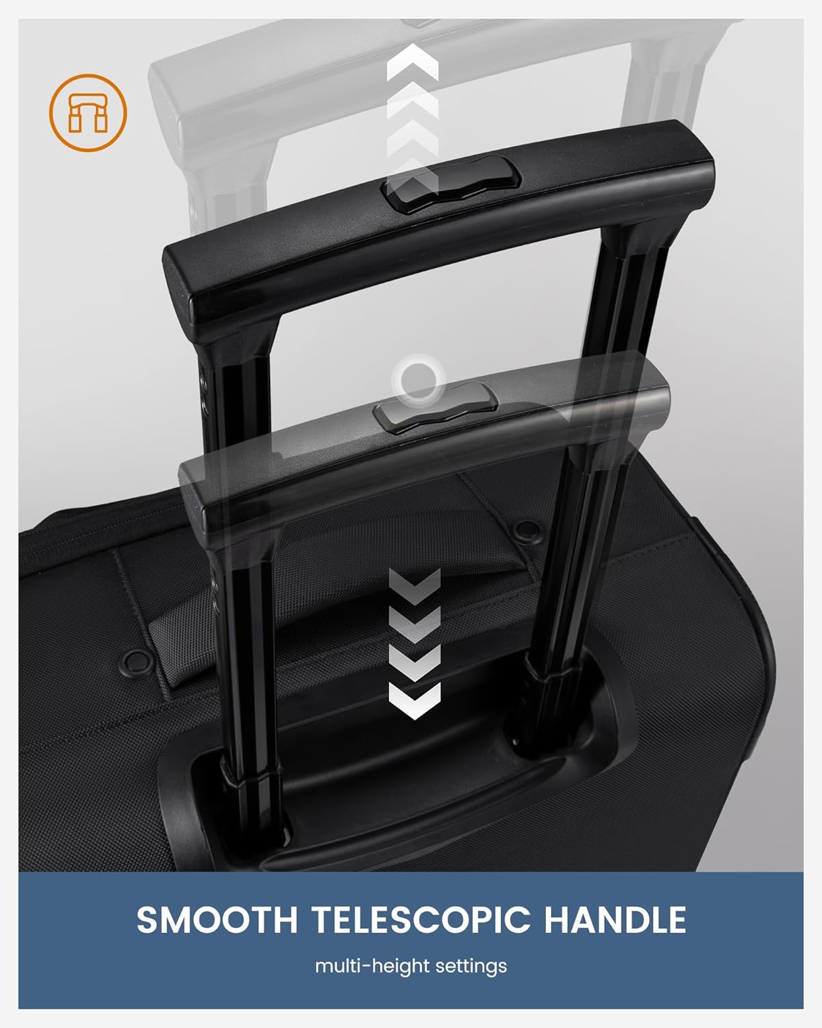 Carry On Luggage 22x14x9 Airline Approved, 22-Inch Suitcases with Spinner Wheels, Softside Carry-on Luggage with TSA Lock for Men Women Business Trip, Lightweight Large Capacity Luggage for Travel - Image 6