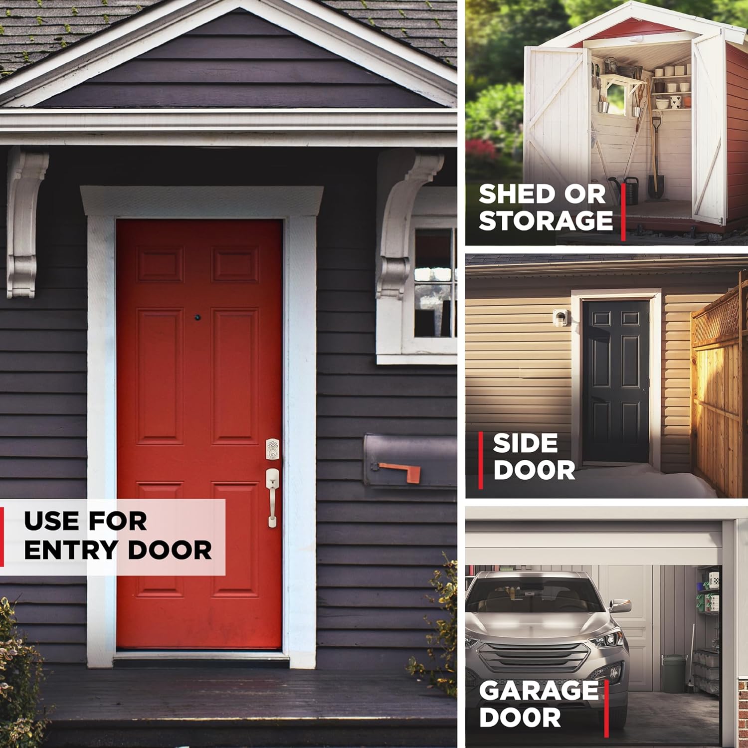 Alternative view of Kwikset Powerbolt 240 5-Button Keypad Satin Nickel Traditional Electronic Deadbolt Door Lock, Featuring Convenient Keyless Entry, Customizable User Codes and Auto-Locking