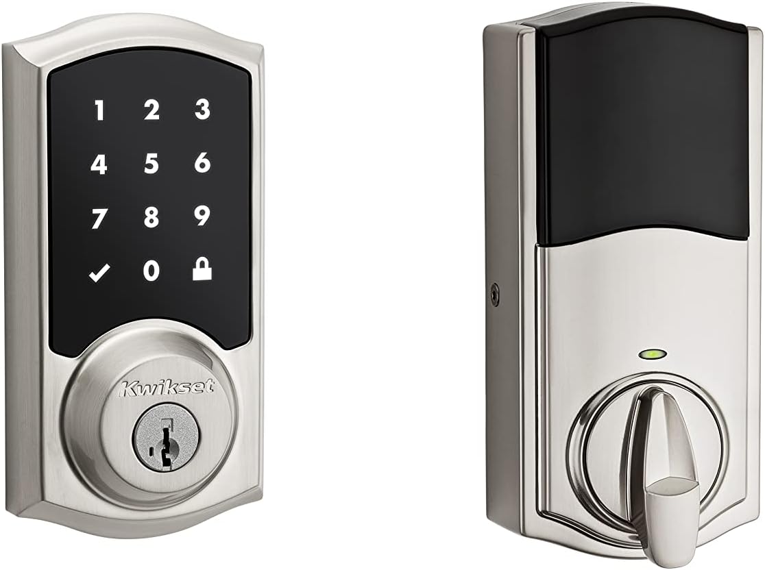 Kwikset 916 Keyless Entry Touchscreen SmartCode Electronic Deadbolt Smart Lock Featuring SmartKey Security and ZigBee 3.0 Technology in Traditional Polished Brass, Zigbee Hub Sold Separately - Image 4