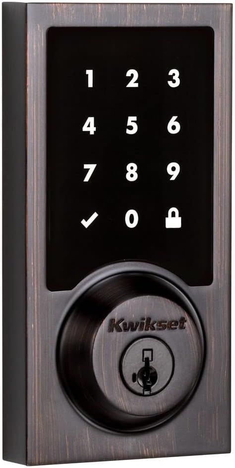 Kwikset 916 Keyless Entry Touchscreen SmartCode Electronic Deadbolt Smart Lock Featuring SmartKey Security and ZigBee 3.0 Technology in Traditional Polished Brass, Zigbee Hub Sold Separately - Image 5