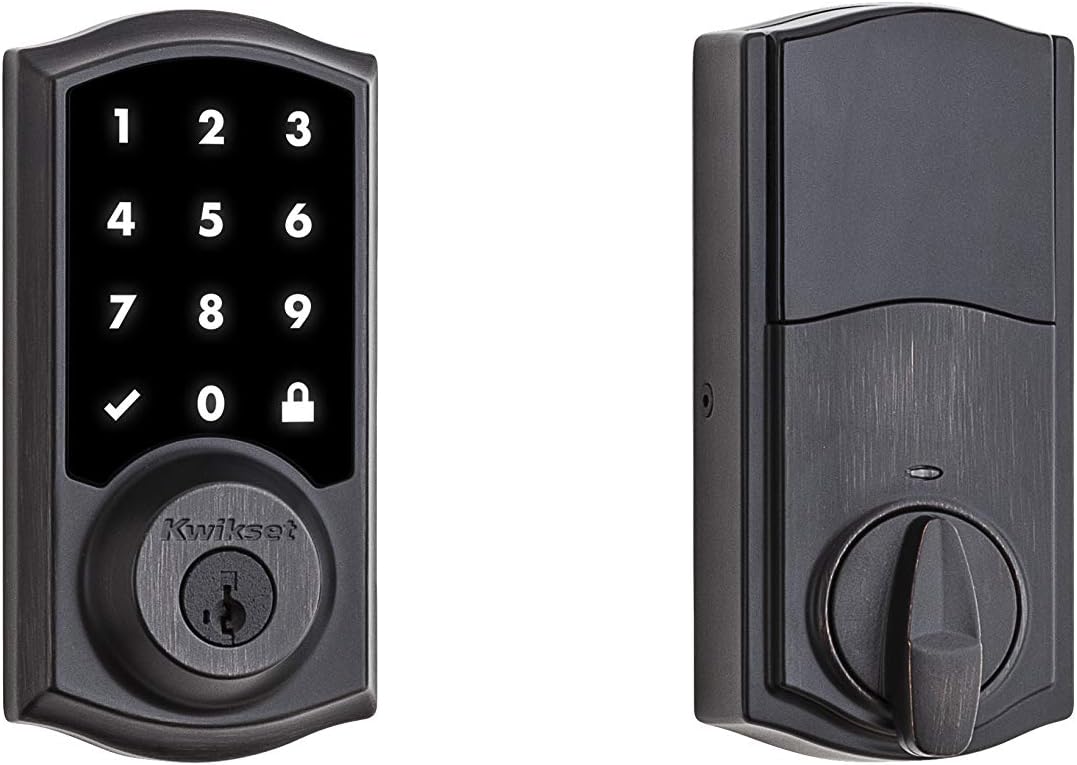 Kwikset 916 Keyless Entry Touchscreen SmartCode Electronic Deadbolt Smart Lock Featuring SmartKey Security and ZigBee 3.0 Technology in Traditional Polished Brass, Zigbee Hub Sold Separately - Image 6