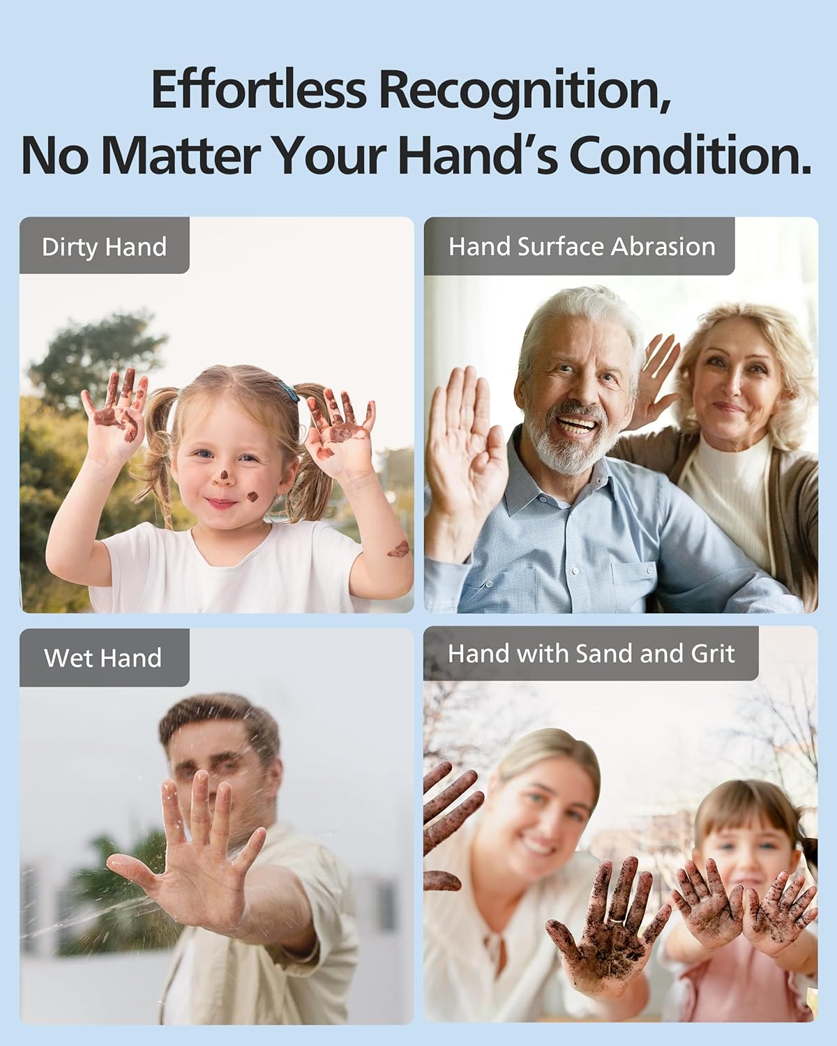 Alternative view of Philips Palm Vein WiFi Smart Lock, 2-in-1 Doorbell+Palm Vein Smart Locks for Front Door, APP Remote Control, Work with Alexa & Google Assistant, Keyless Entry Door Lock, Wireless Chime, Matte Black