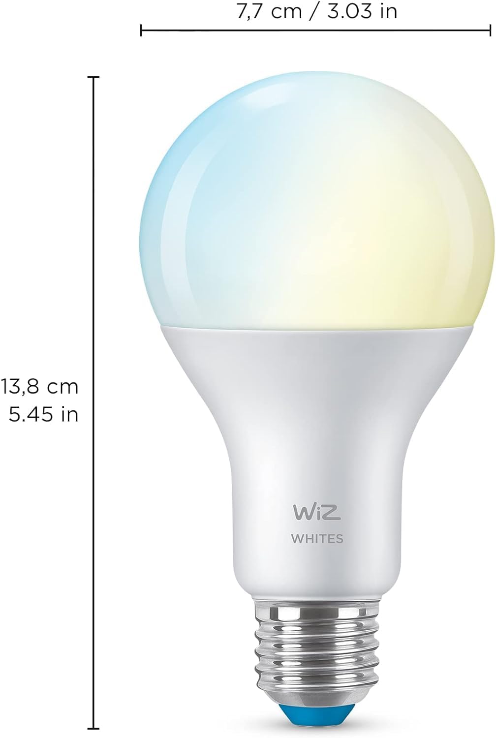 WiZ Connected 100W A21 Tunable White LED Smart Bulb 1-Pack - E26- Indoor - Connects to Your Wi-Fi- Control with Voice or App + Activate with Motion - Matter Compatible