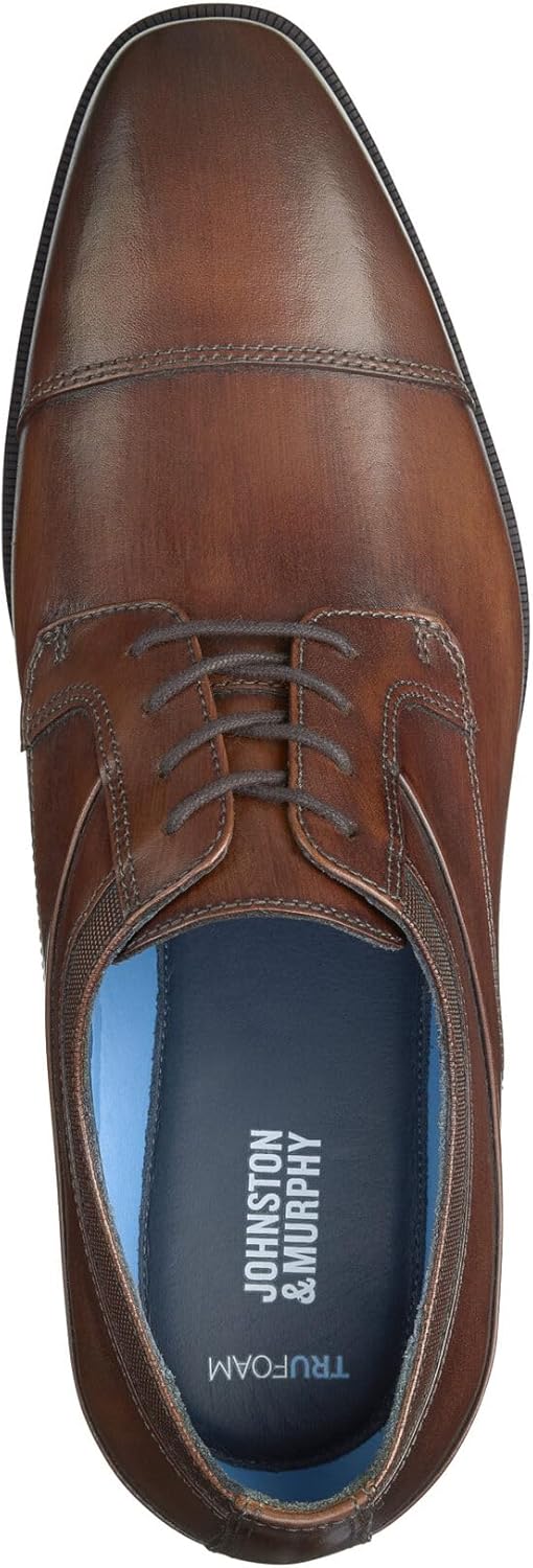 Johnston & Murphy Men's Gibbons Cap Toe Lace-Up Dress Shoe