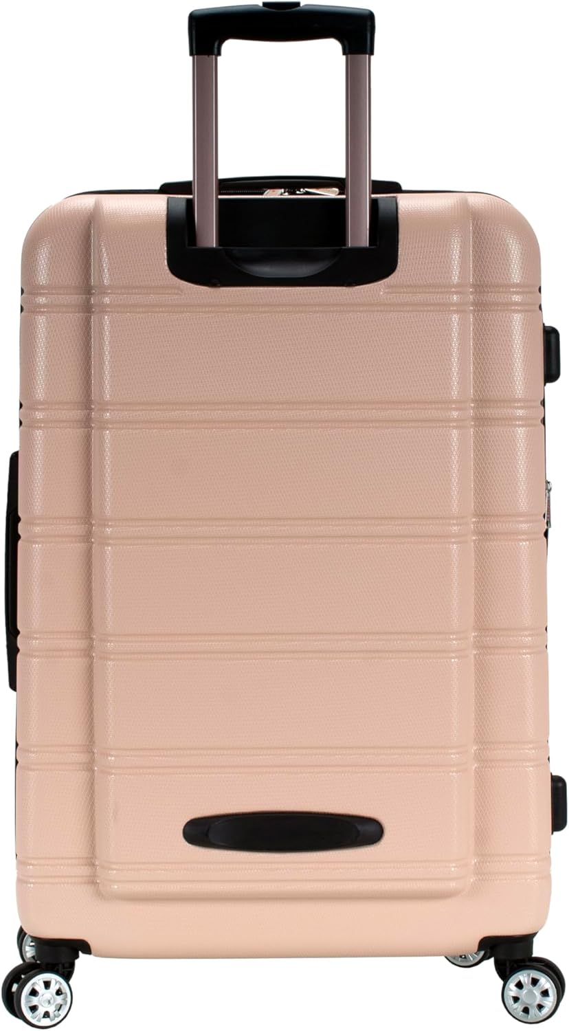 Alternative view of Rockland Melbourne Hardside Expandable Spinner Wheel Luggage, Champagne, Checked-Large 28-Inch (F1603-CHAMPAGNE)