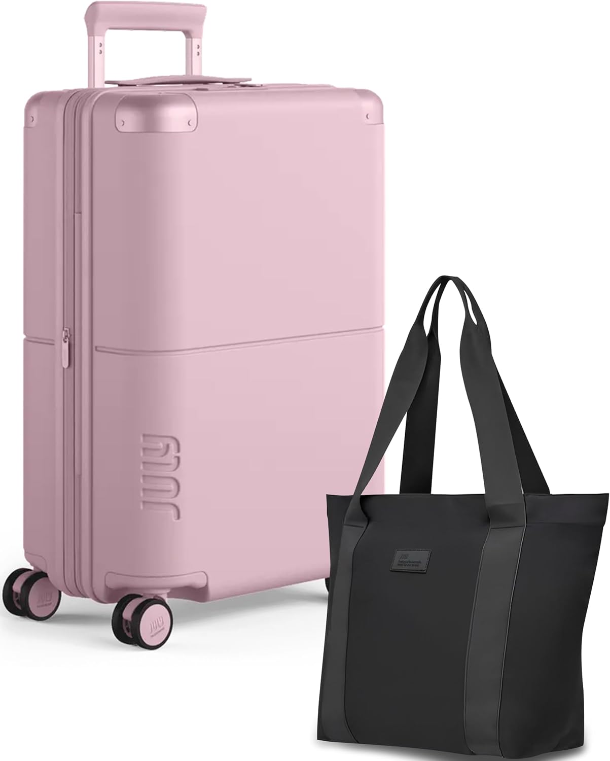 July Carry On Max Expandable - 21.5" Airline Approved Carry On Luggage with Travel Tote, Rolling Suitcase for Men & Women - TSA Lock Spinner Suitcase, Silent Wheels, Expansion Zip - Moss - Image 8