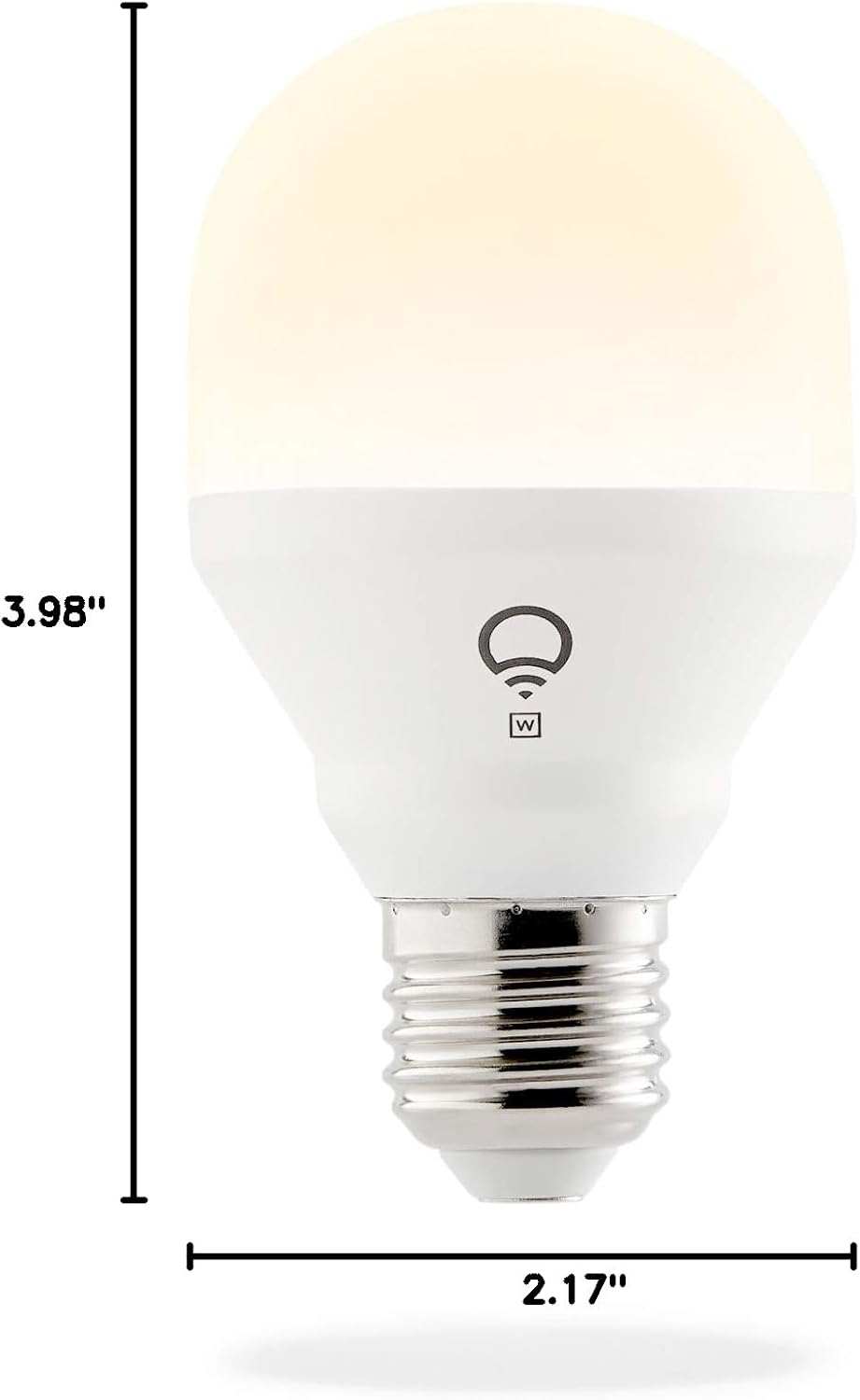 Alternative view of LIFX Mini White (A19) Wi-Fi Smart LED Light Bulb, Dimmable, Warm White, No Hub Required, Works with Alexa, Apple HomeKit and the Google Assistant,9 watts