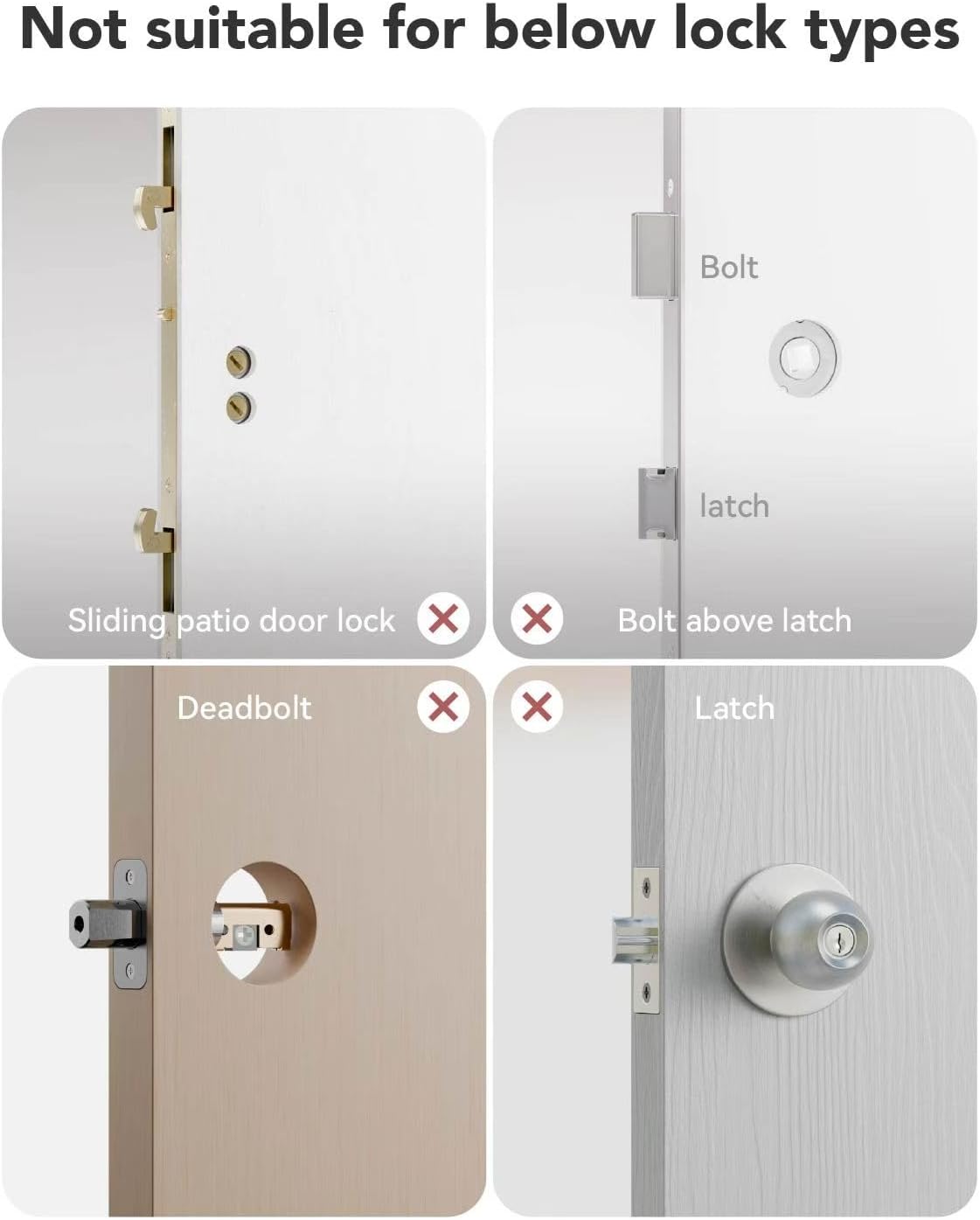 Alternative view of Smart Door Lock Fingerprint Door Lock with Keypad，Smart Lock for Front Door Children Proof IC Card,40u201390mm Multipoint Locks (Not Suitable Patio Mortise Lock)（Apollo Black）