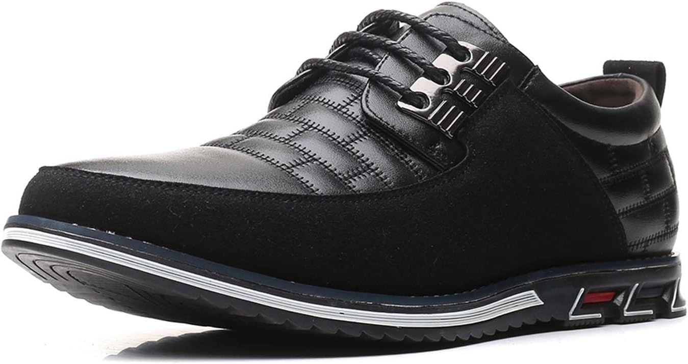 Alternative view of Mens Dress Shoes Casual Business Oxford Derby Orthopedic Leather Shoes Simple Lace-up Walk Loafers Flats Shoes for Men