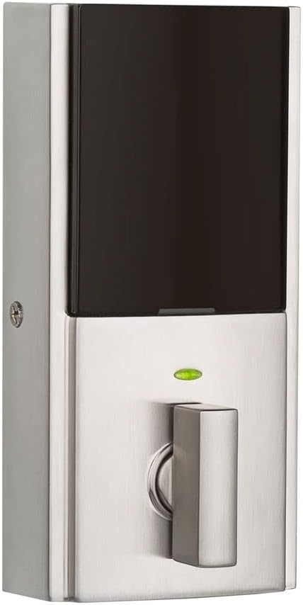 Alternative view of Kwikset 914 Contemporary Keypad SmartCode Electronic Deadbolt Smart Lock featuring SmartKey Security and ZigBee 3.0 Technology in Satin Nickel