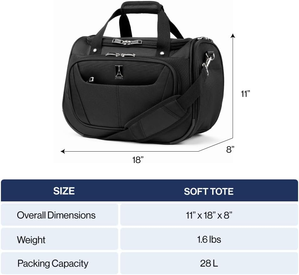 Alternative view of Travelpro Maxlite 5 Softside Lightweight Underseat Carry-On Travel Tote, Overnight Weekender Bag