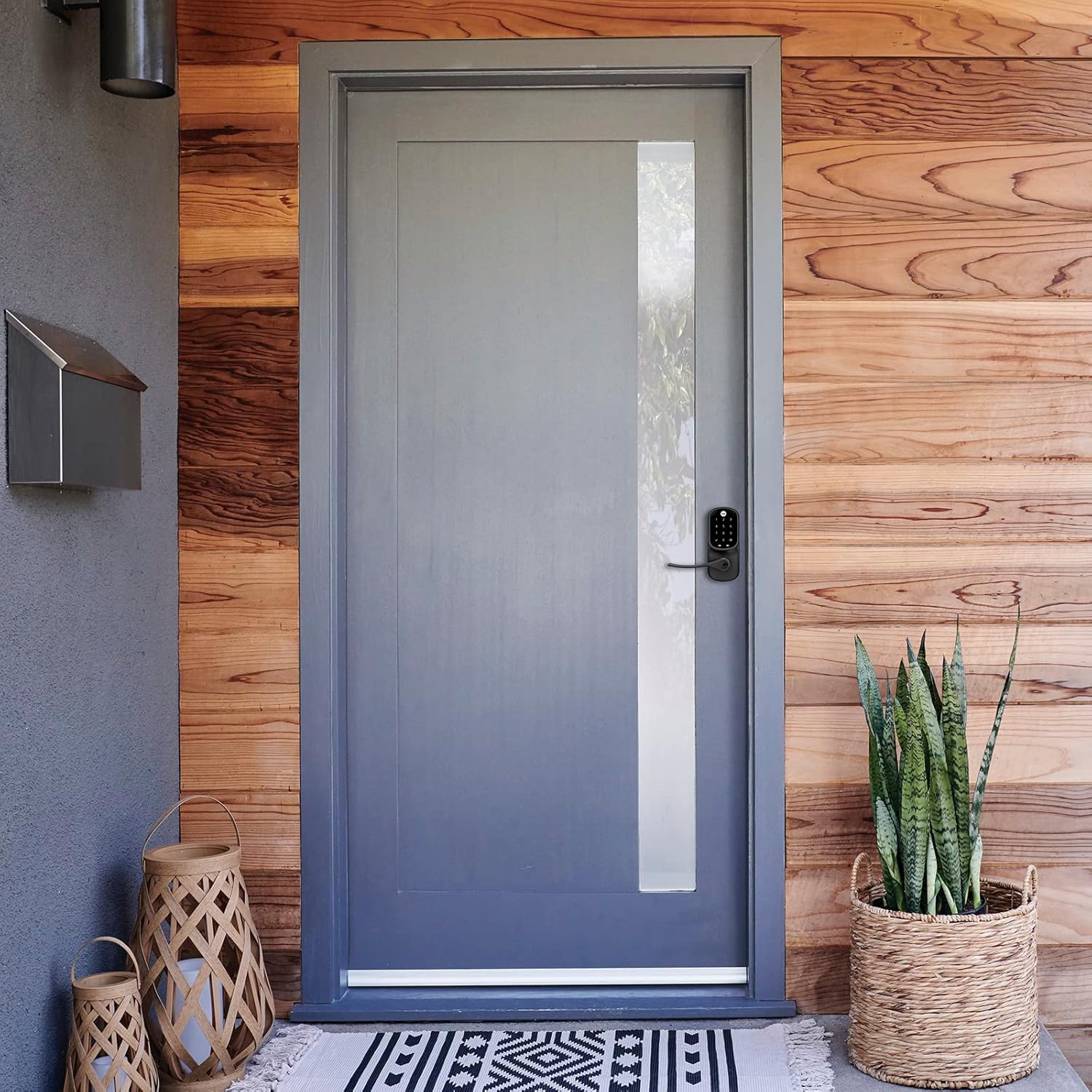 Yale Assure Lever - Keypad Lever Lock (for Doors with no deadbolt) - Keyless Entry with pin Code Unlocking and one-Touch or Auto-Locking - Black Suede