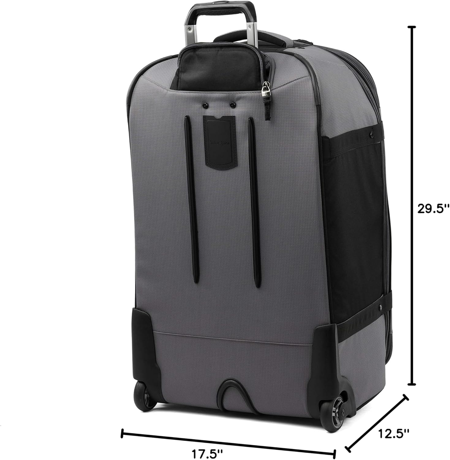 Travelpro Unisex-Adult Bold Softside Expandable Rollaboard Upright Luggage, Grey/Black, Checked-Large 28-Inch