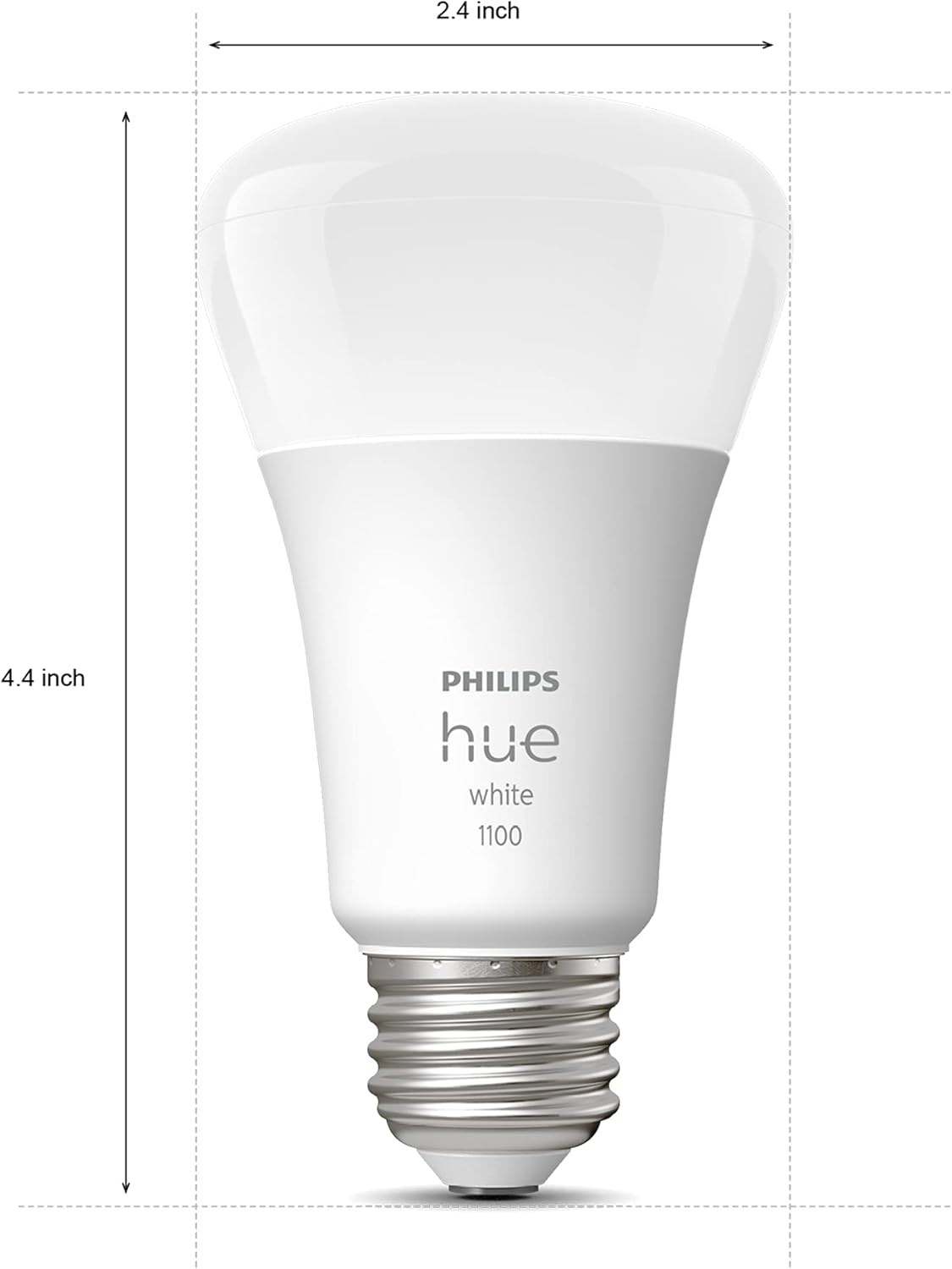 Philips Hue White Smart Light Starter Kit - Includes (1) Bridge and (2) 75W A19, E26 LED Smart Soft White Bulbs - Control with App - Compatible with Alexa, Google Assistant, and Apple HomeKit
