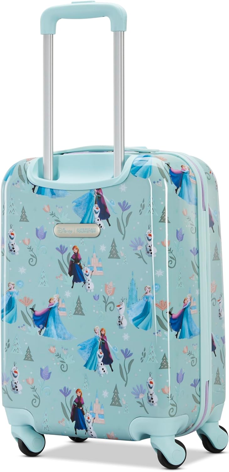 Alternative view of American Tourister Disney Frozen Carry-On Luggage - Airline Approved, Durable Hardshell with Favorite Frozen Characters - Roll Confidentially with Spinner Wheels & Colorful Adjustable Handle