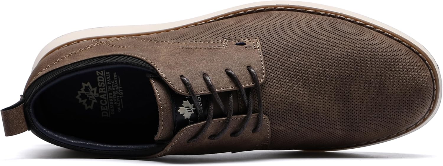 Alternative view of DECARSDZ Mens Dress Shoes Casual Oxford Shoes Business Formal Derby Sneakers Walking Shoe