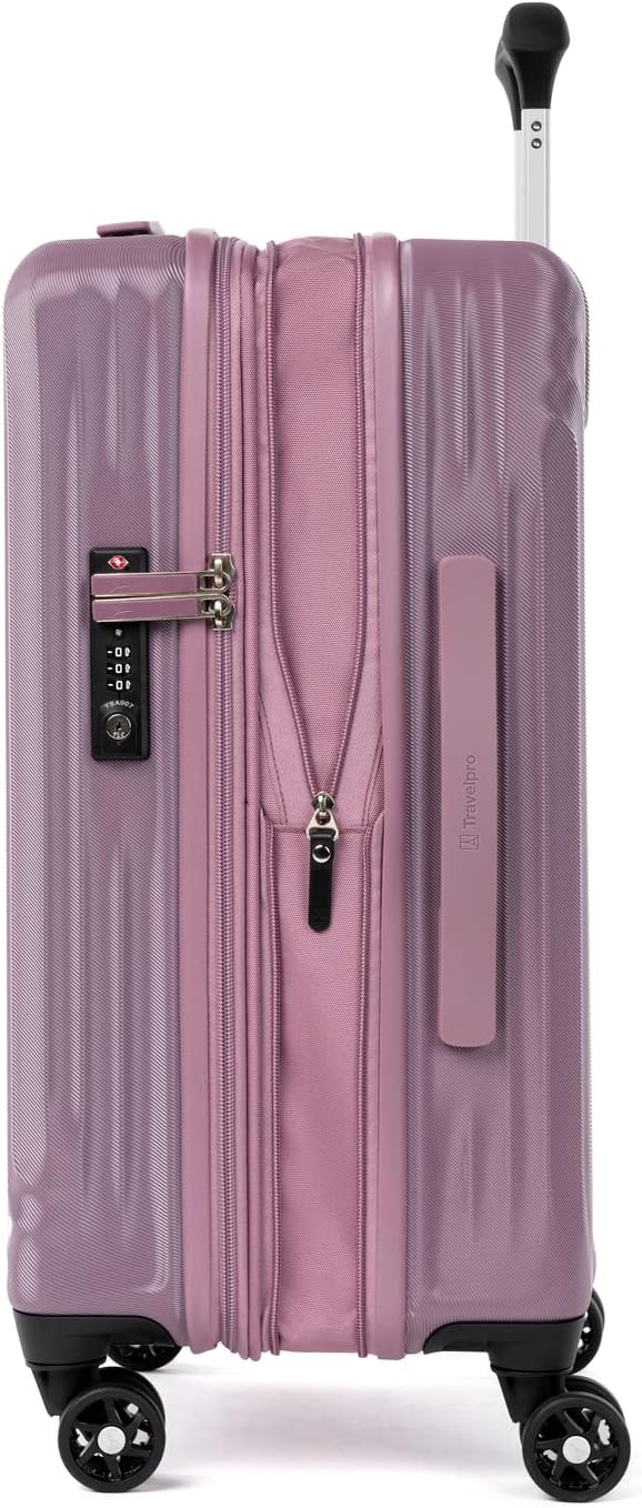 Travelpro Maxlite Air Hardside Expandable Carry on Luggage, 8 Spinner Wheels, Lightweight Hard Shell Polycarbonate Suitcase, Orchid Pink Purple, Carry On 20-Inch - Image 4