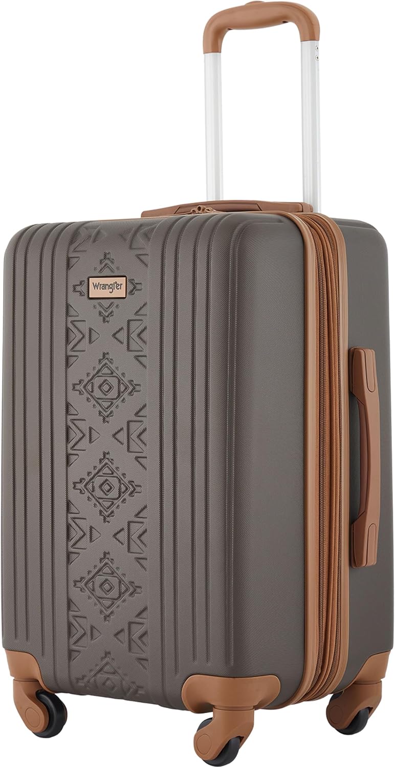 Alternative view of Wrangler 22" and 18" Heartland 2-Piece Carry-On Luggage Set, Chocolate