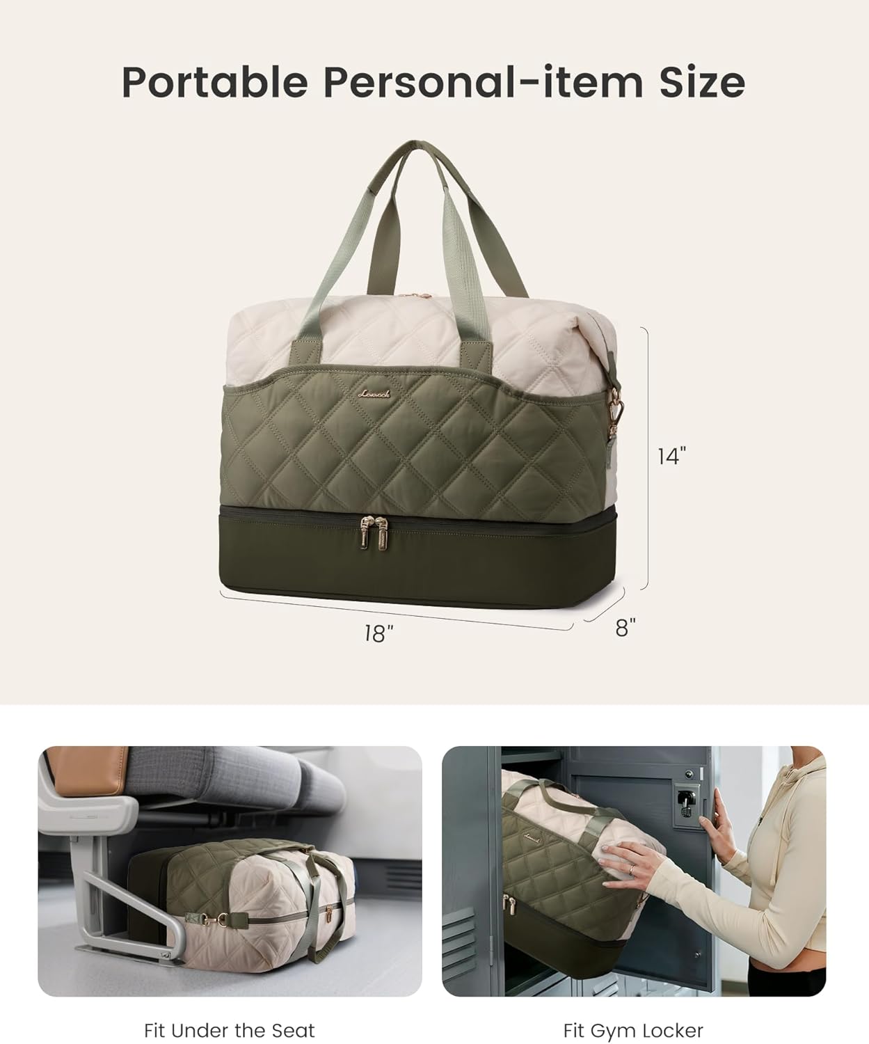 LOVEVOOK Weekender Bags for Women with Shoe Compartment, Lightweight Travel Duffle Bag with Wet Pocket, Hospital Overnight Bags for Women Labor Delivery, Personal Item Carry On Bag for Gym, Sport