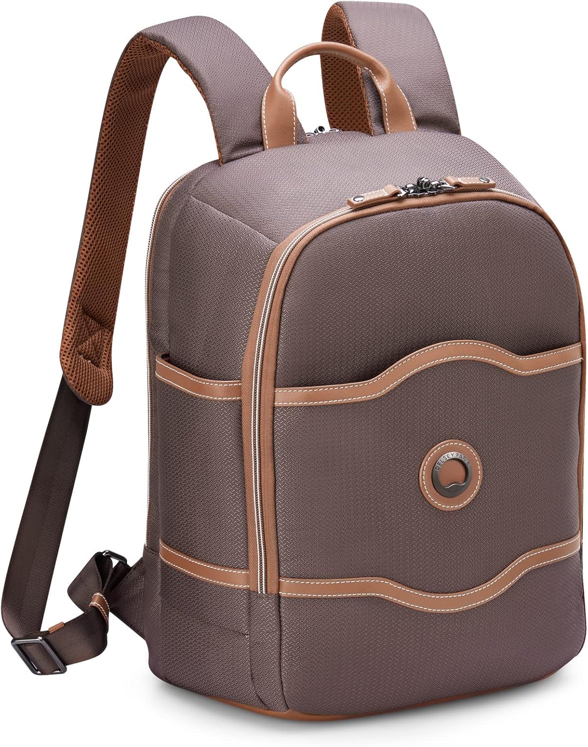 DELSEY PARIS Chatelet 2.0 Travel Laptop Backpack, Chocolate Brown