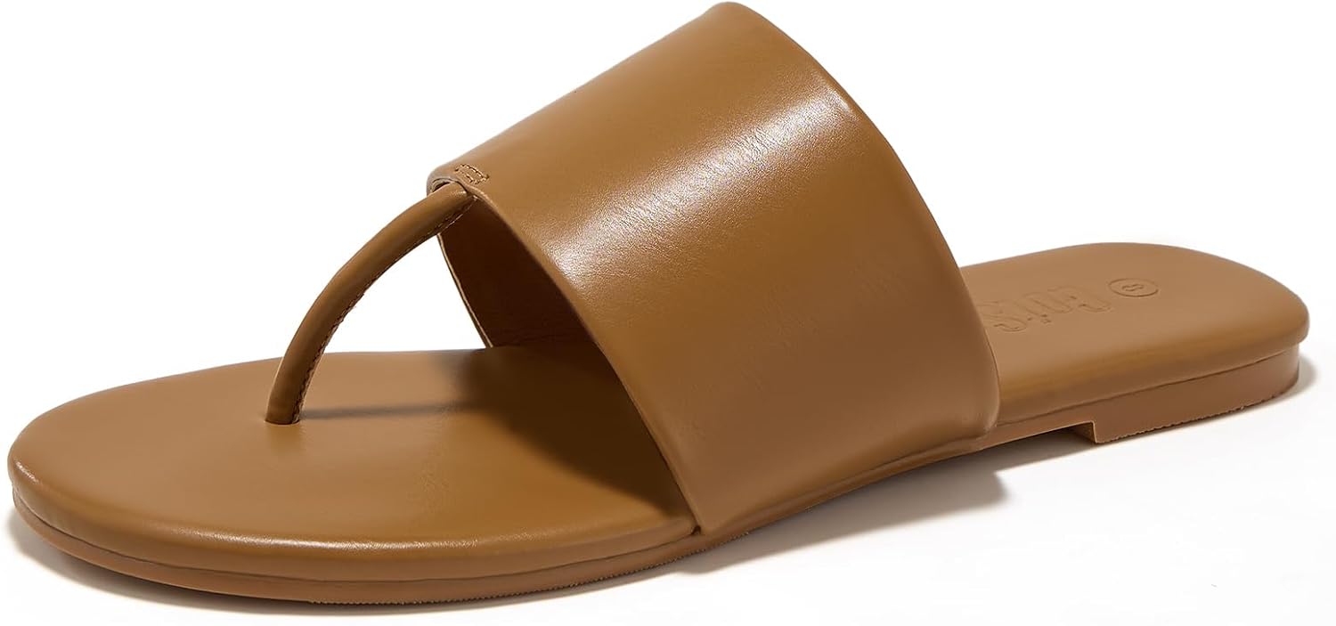 GotSoft Women's Flip Flops Flat Sandals Summer Beach Comfortable Flats Slip on Slippers Wide Dressy Shoes - Image 6