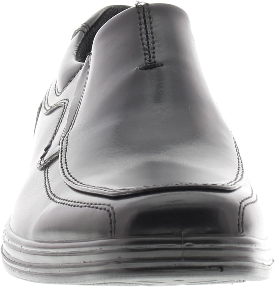 Deer Stags Boys' Wise Slip On Youth Dress Shoes Loafers for Church, Formal, School Uniform / Black