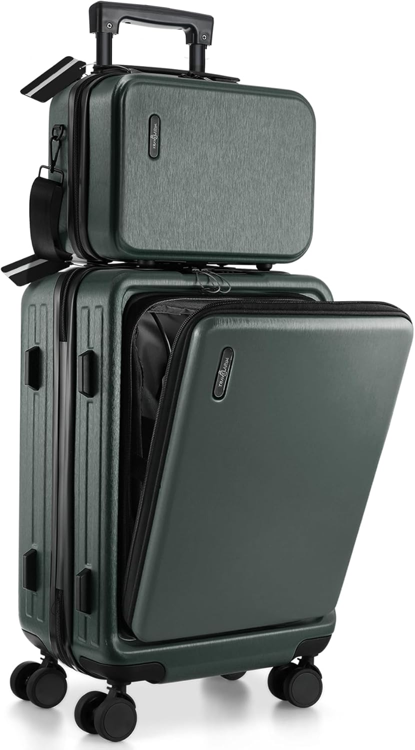 TRAVELARIM Luggage Sets 3 Piece, 20 Inch Carry on Luggage and 28 Inch Suitcases with Wheels Spinner, Durable Hard Shell Suitcase Set, Expandable Travel Suitcase, Black - Image 9