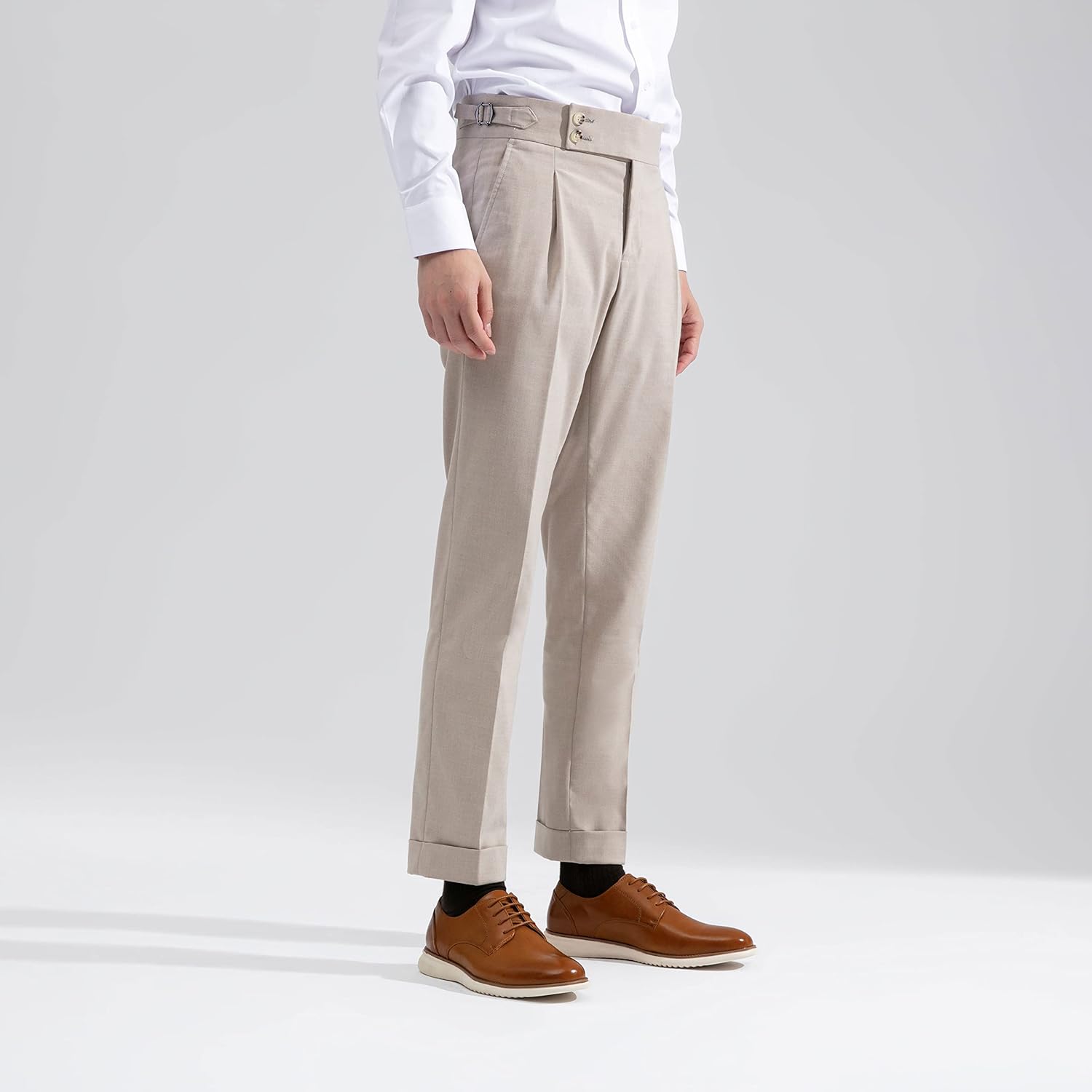 Jousen Men's Dress Shoes Brogue Formal Lace Up Oxfords Shoes