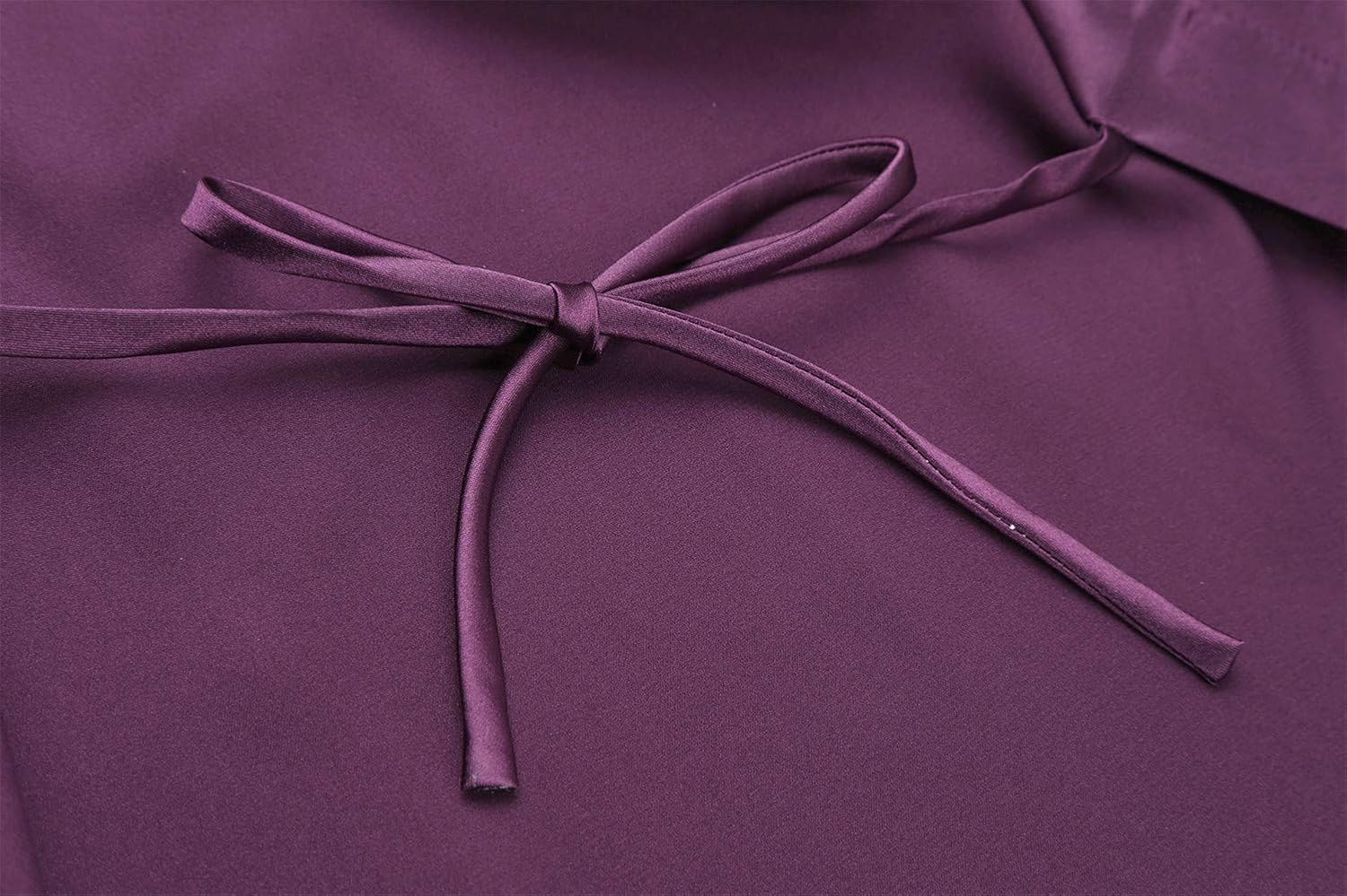 Alternative view of Women's Satin Kimono Robes Bridesmaid Wedding Robes Silky Bathrobes Summer Loungewear