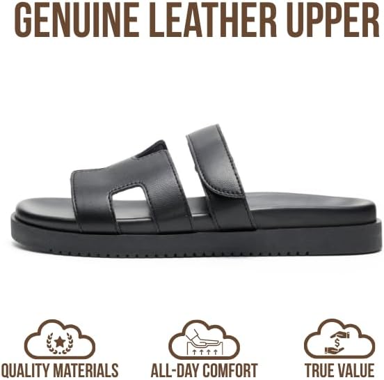 Alternative view of Project Cloud 100% Genuine Leather Womens Sandals - Stylish & Comfy Sandals for Women Footwear with Plush & Soft Insole - Slip-resistant Slides for Women