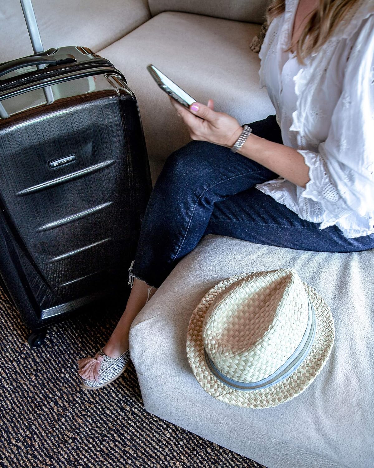 Samsonite Winfield 2 Hardside Expandable Luggage with Spinner Wheels, Brushed Anthracite, 2-Piece Set (20/28) - Image 5