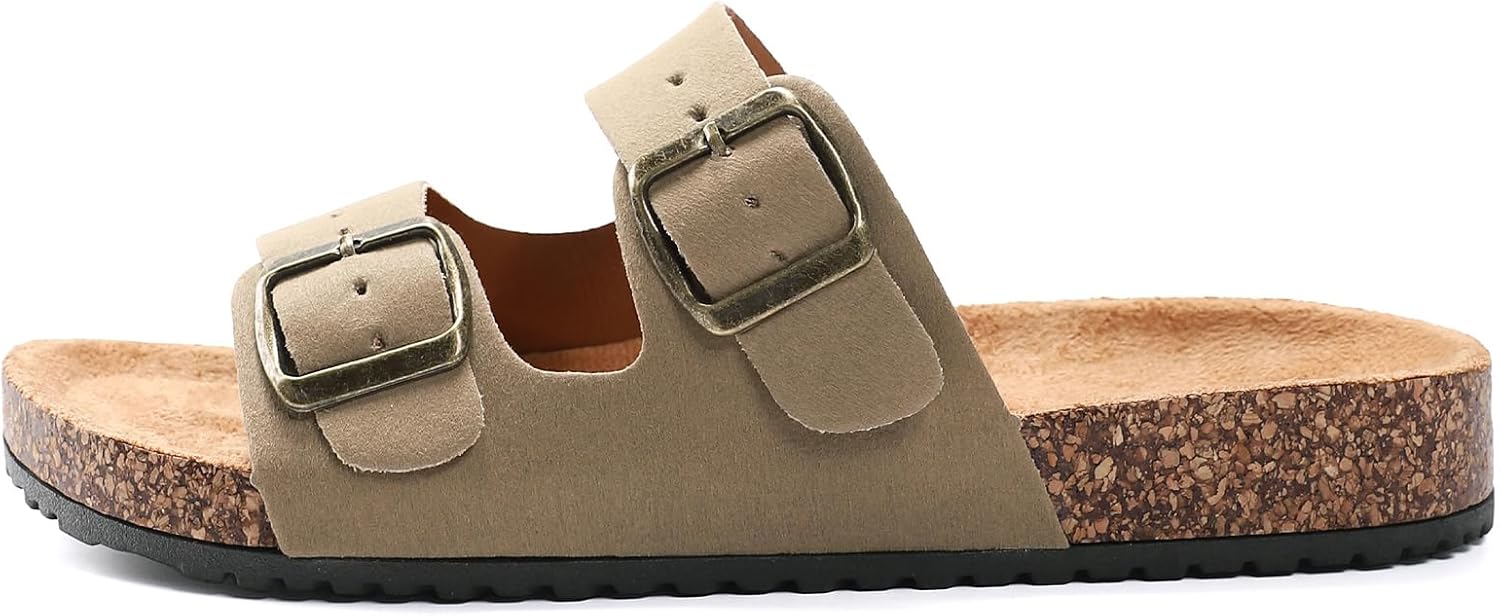 Alternative view of GETOEU Women Cork Sandals Adjustable Buckle Strap Cork Footbed Sandal Arch Support Casual Slipu2011On Outdoor Slide Sandals