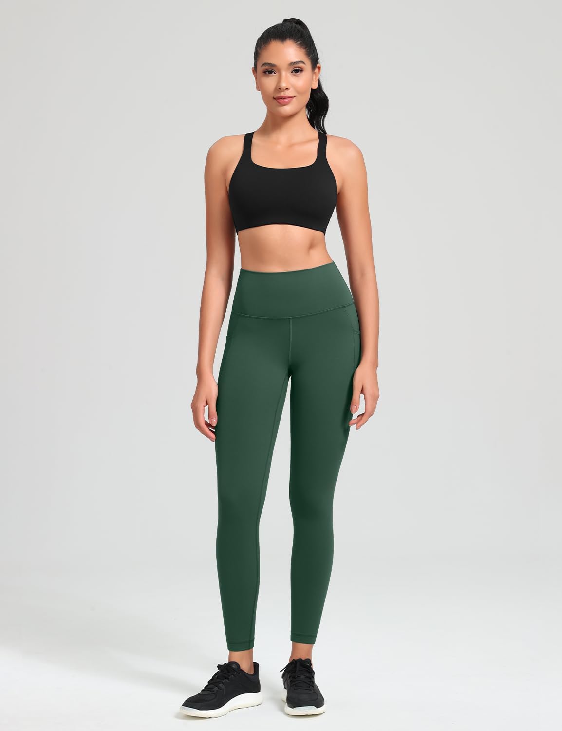 Alternative view of HeyNuts Pro Leggings with Pockets 25'', High Waisted 7/8 Workout Pants