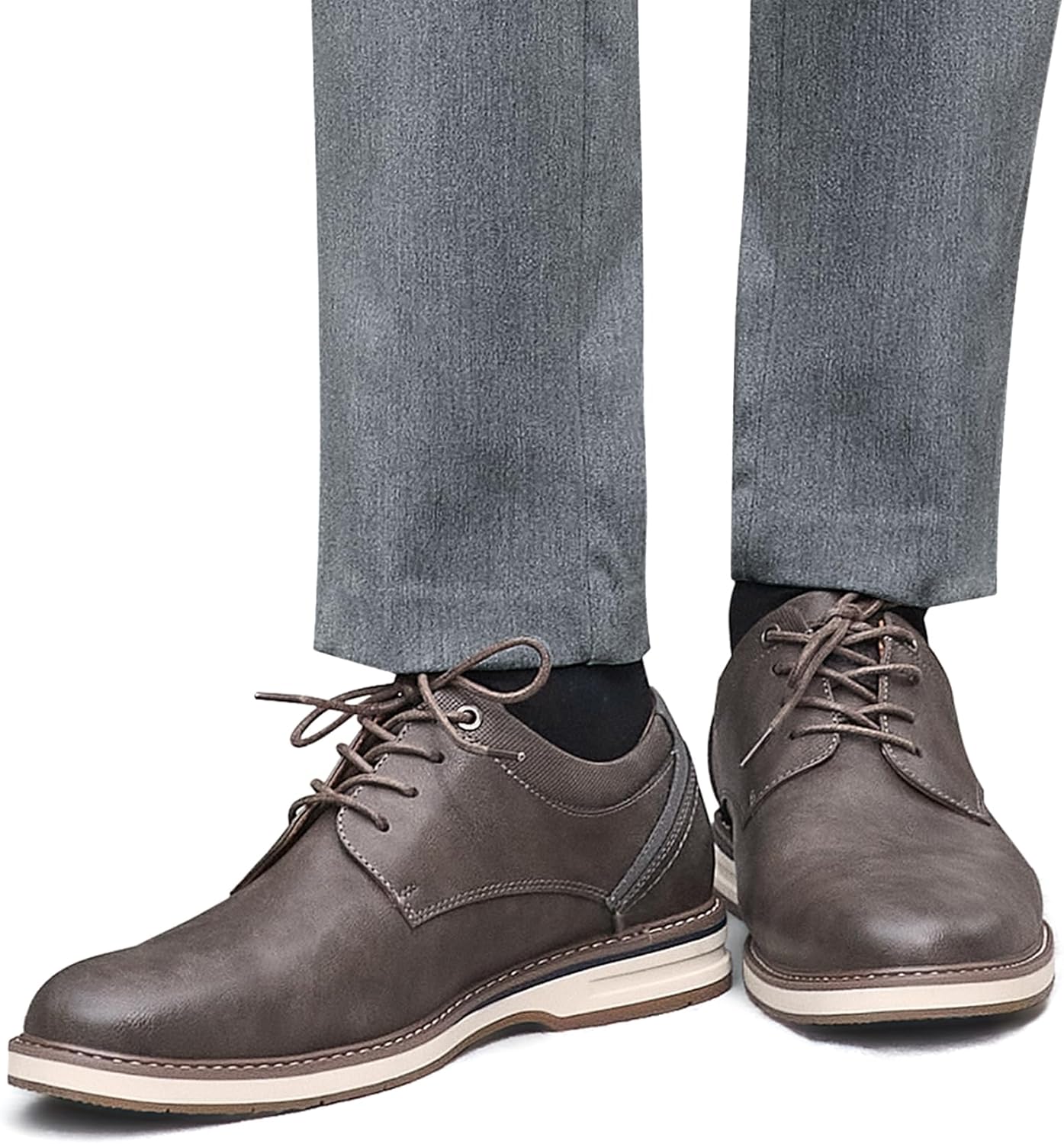 CLOWSE Men's Dress Shoes Casual Business Formal Oxfords Classic Lace Up Work Dress Shoes