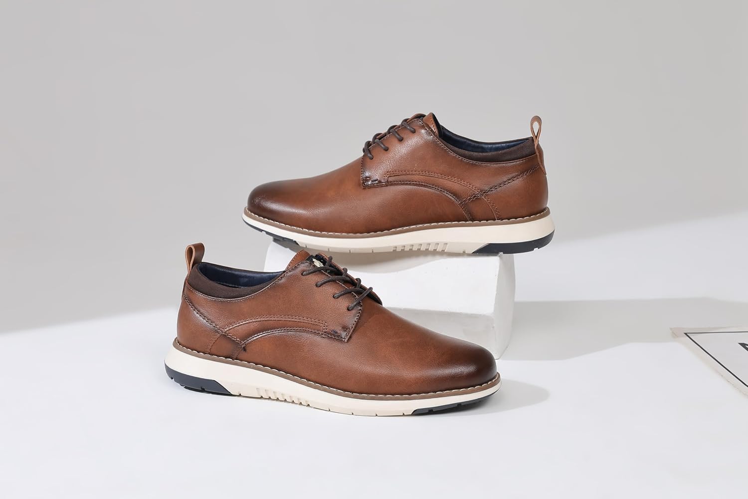 Alternative view of DECARSDZ Mens Dress Shoes Casual Oxford Shoes Business Formal Derby Sneakers Walking Shoe