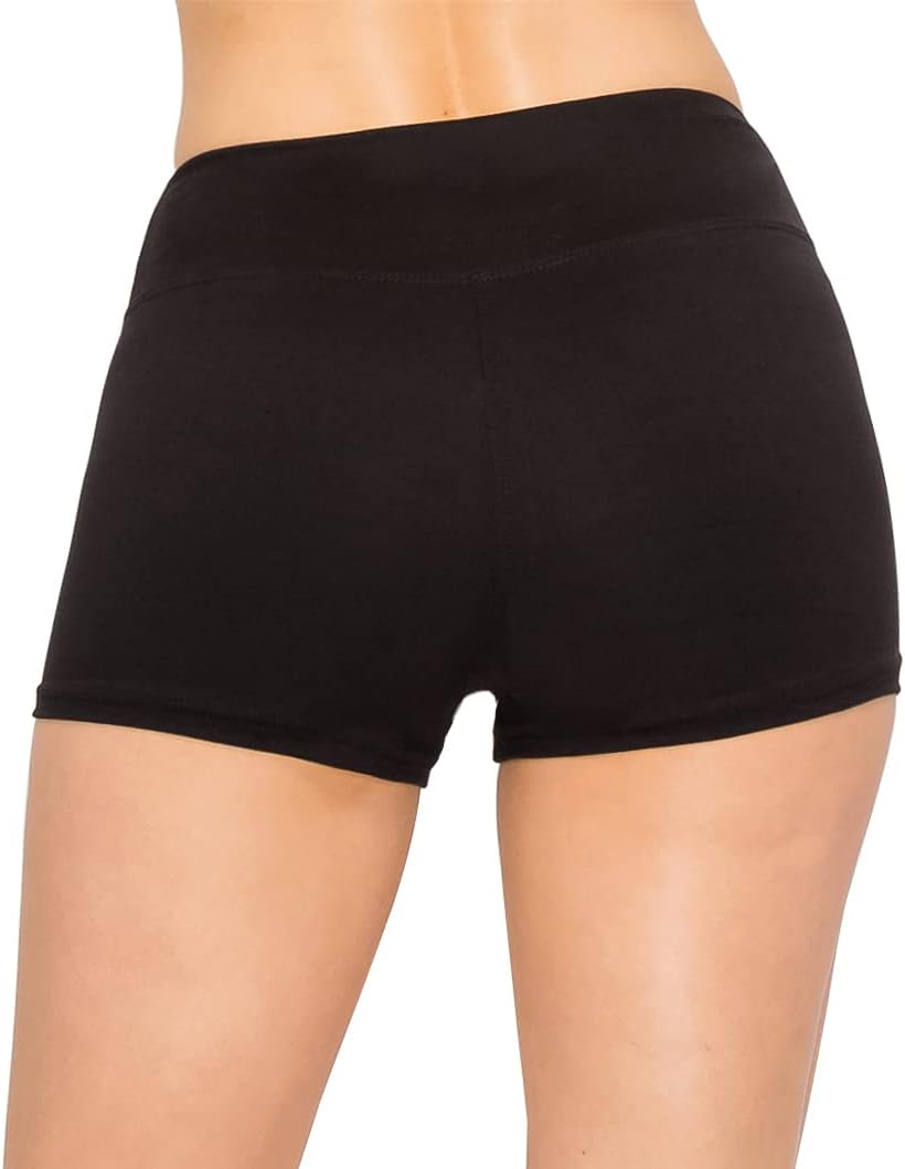 Alternative view of ALWAYS Faux Leather Shorts for Women - High Waisted Casual Stretch Hot Pants