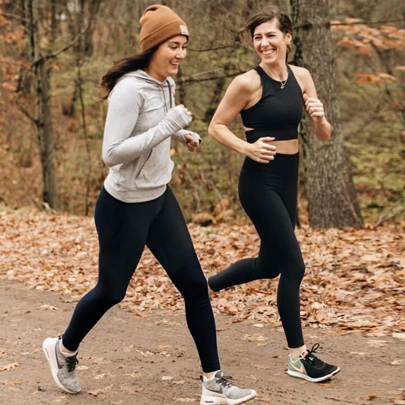 Bluemaple High Waisted Leggings for Women - Tummy Control Pants Non See Through Workout Soft Yoga Pants for Running Plus Size