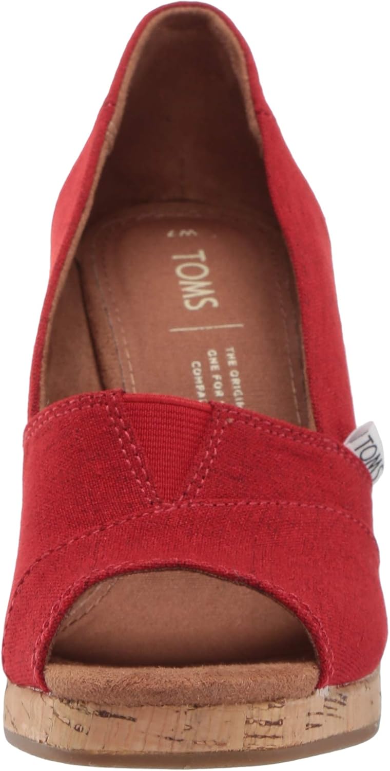 TOMS Women's Classic Espadrille Wedge Sandal