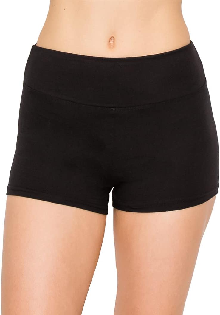 ALWAYS Faux Leather Shorts for Women - High Waisted Casual Stretch Hot Pants