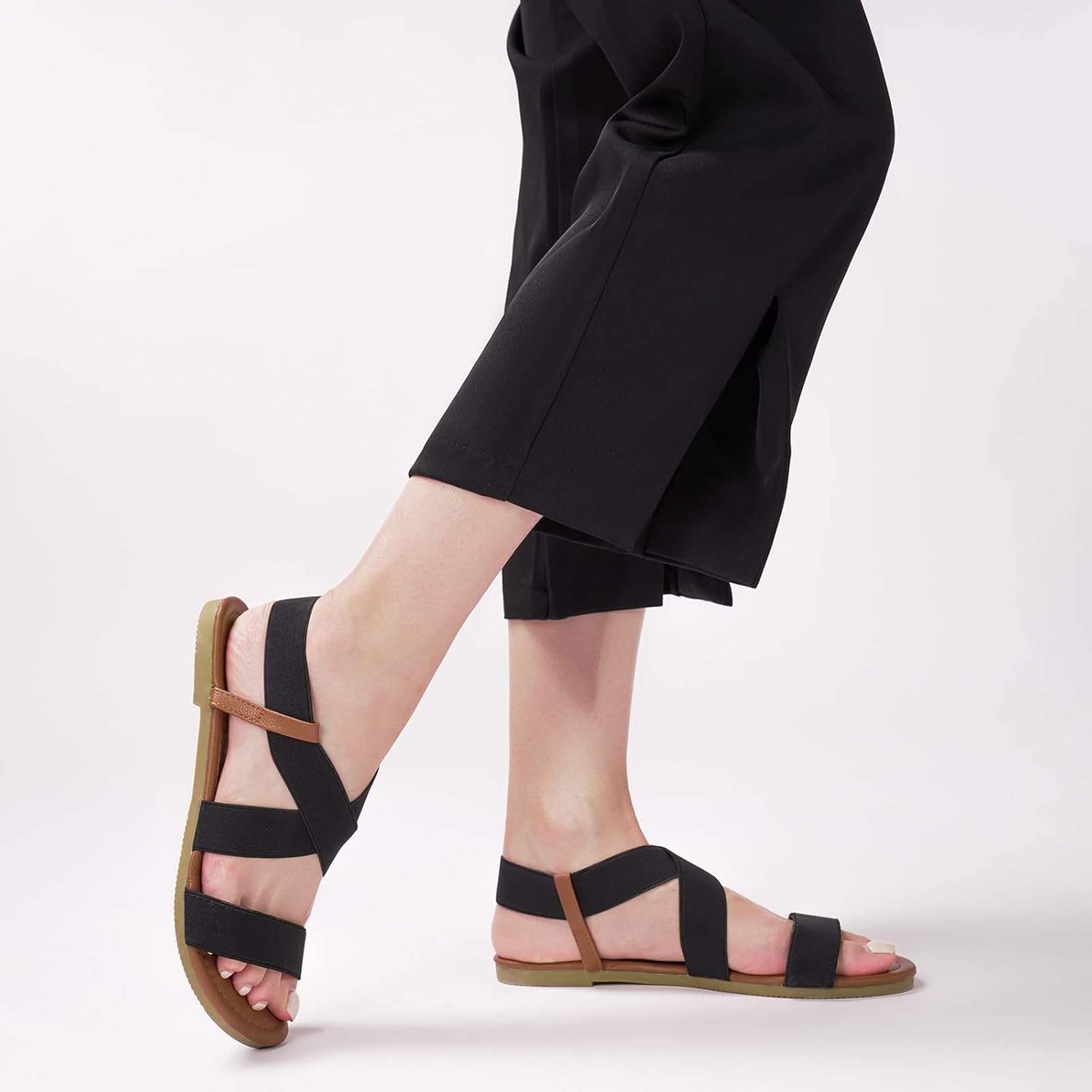 Rekayla Flat Elastic Sandals for Women - Image 6