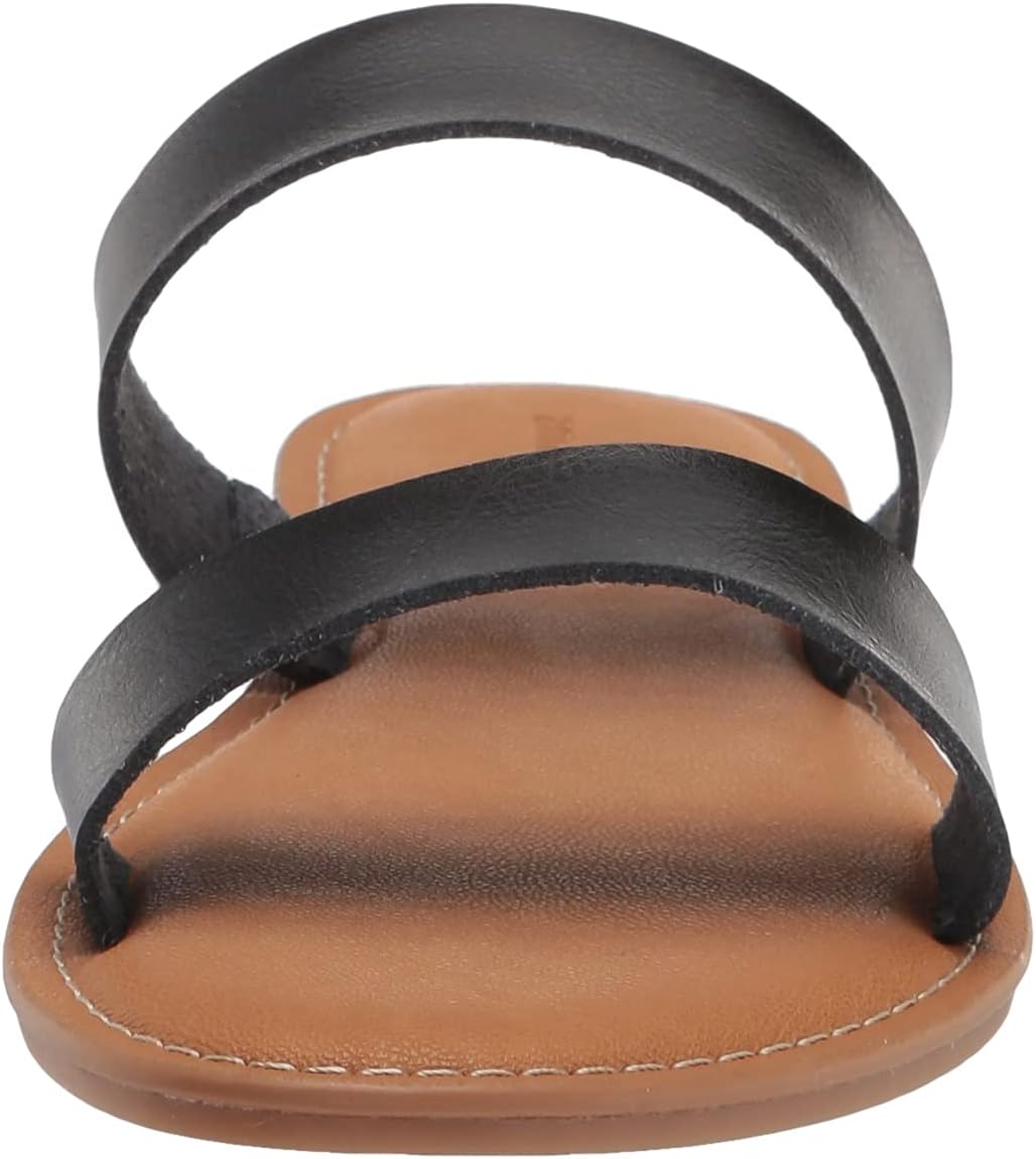 Amazon Essentials womens Two Band Slip On Open Toe Sandal