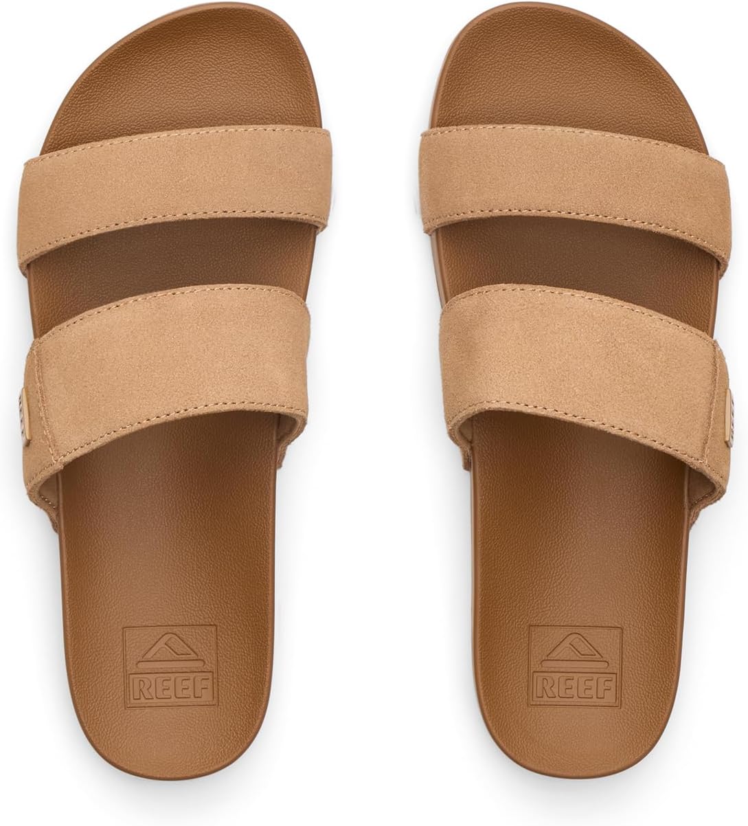 REEF Womens Vista Stevie Slide Sandal, Suede Strap, Ultra Soft Cushion Footbed