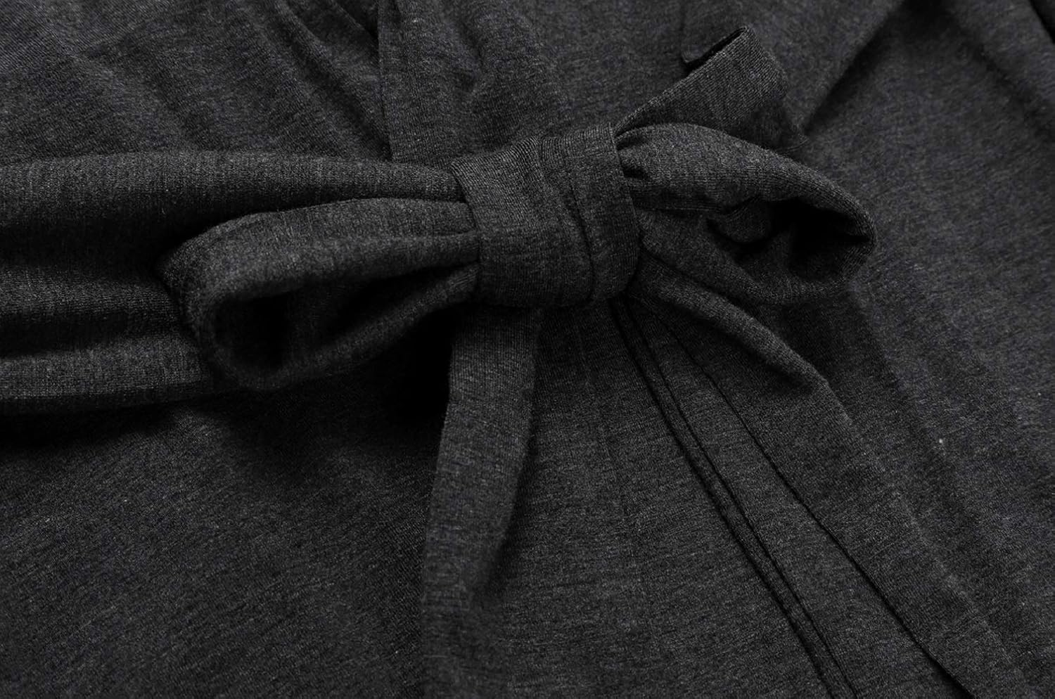 Alternative view of Women's Plus Size Cotton Kimono Robes Soft Long Knit Bathrobes Lightweight Sleepwear V-Neck Ladies Loungewear