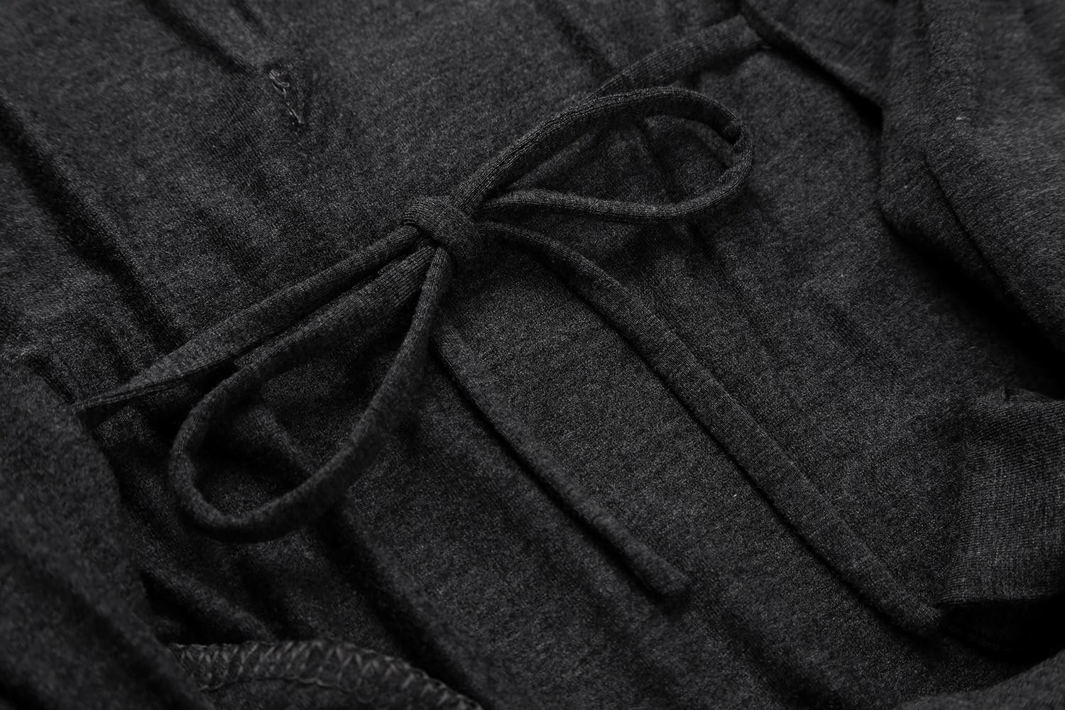 Women's Plus Size Cotton Kimono Robes Soft Long Knit Bathrobes Lightweight Sleepwear V-Neck Ladies Loungewear - Image 3