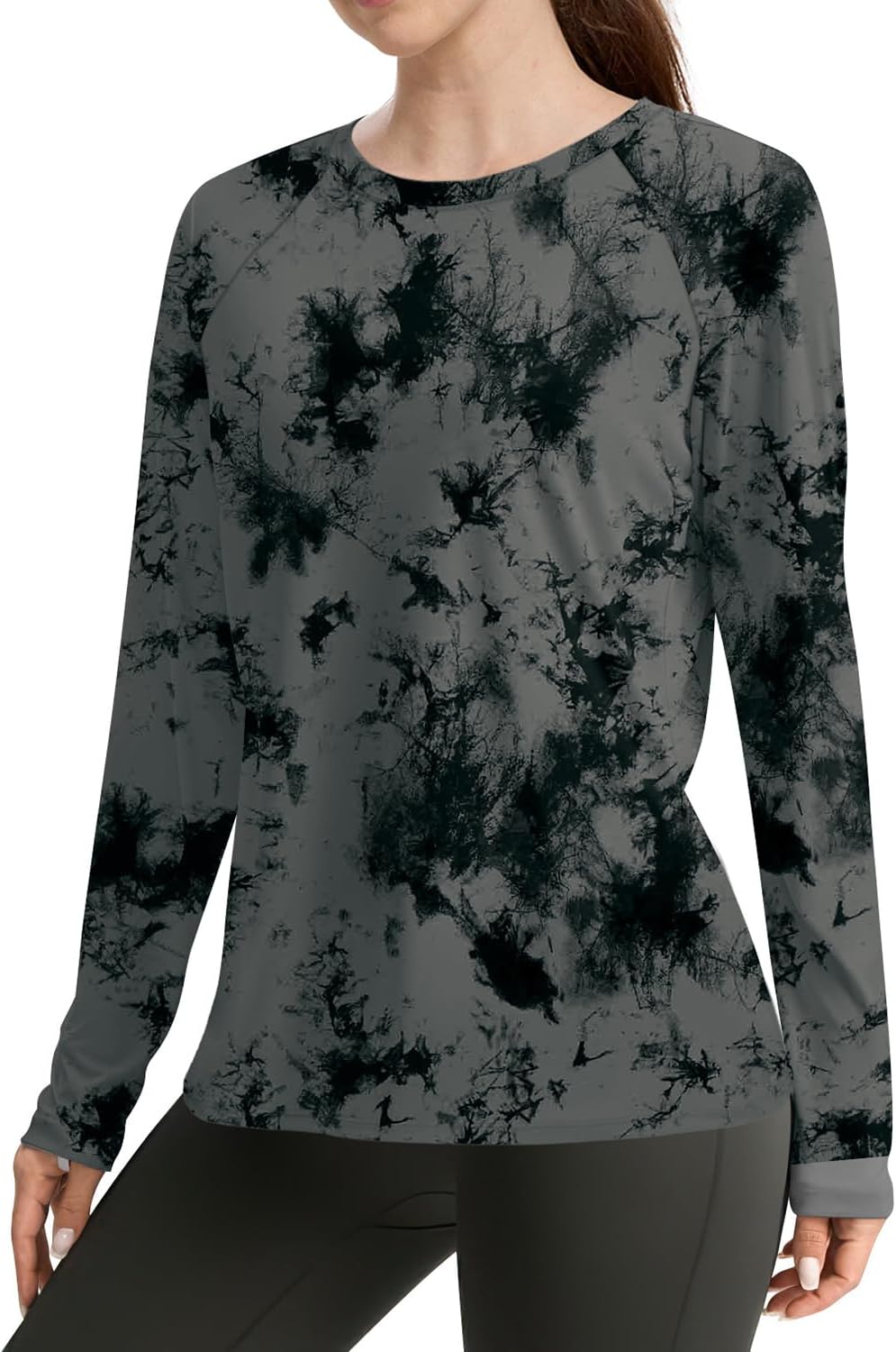 WIHOLL Workout Tops for Women Long Sleeve Sun Shirt UPF 50+ UV Protection Running Hiking Clothes Quick Dry Athletic Tops