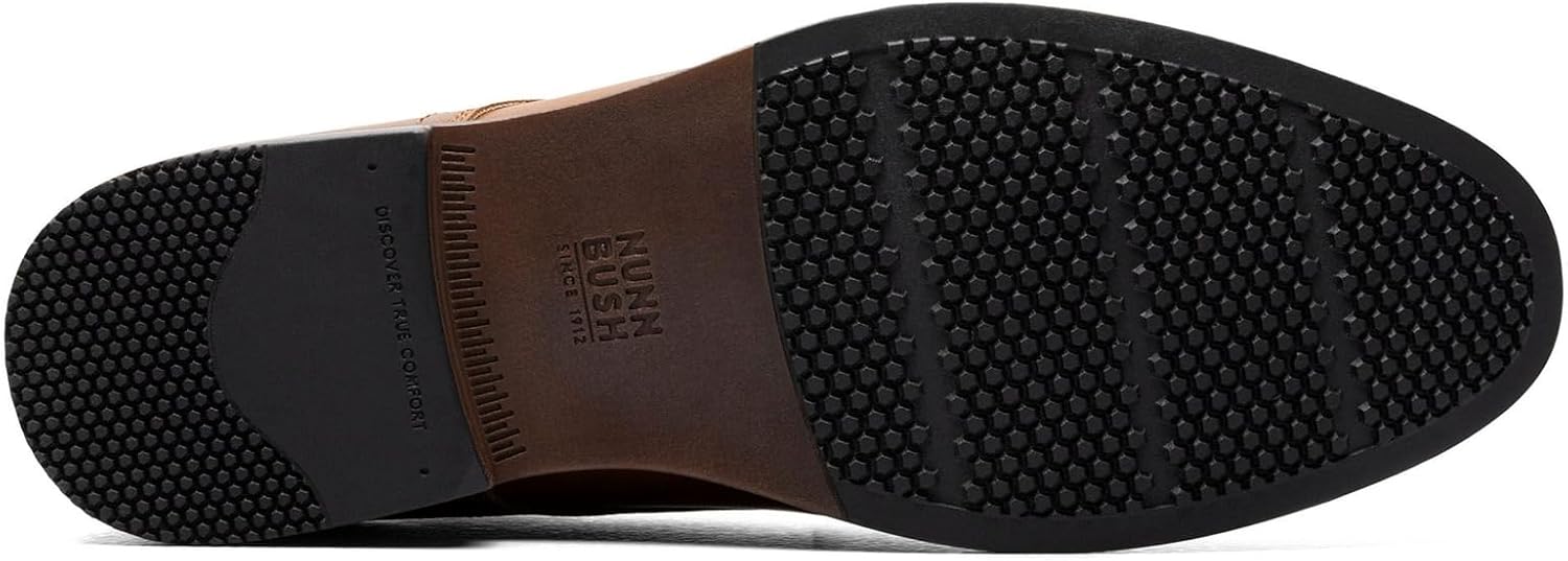 Alternative view of Nunn Bush Mens Carmelo Plain Toe Oxford Classic Modern Formal Plain Toe Lace Up Dress Casual Shoes