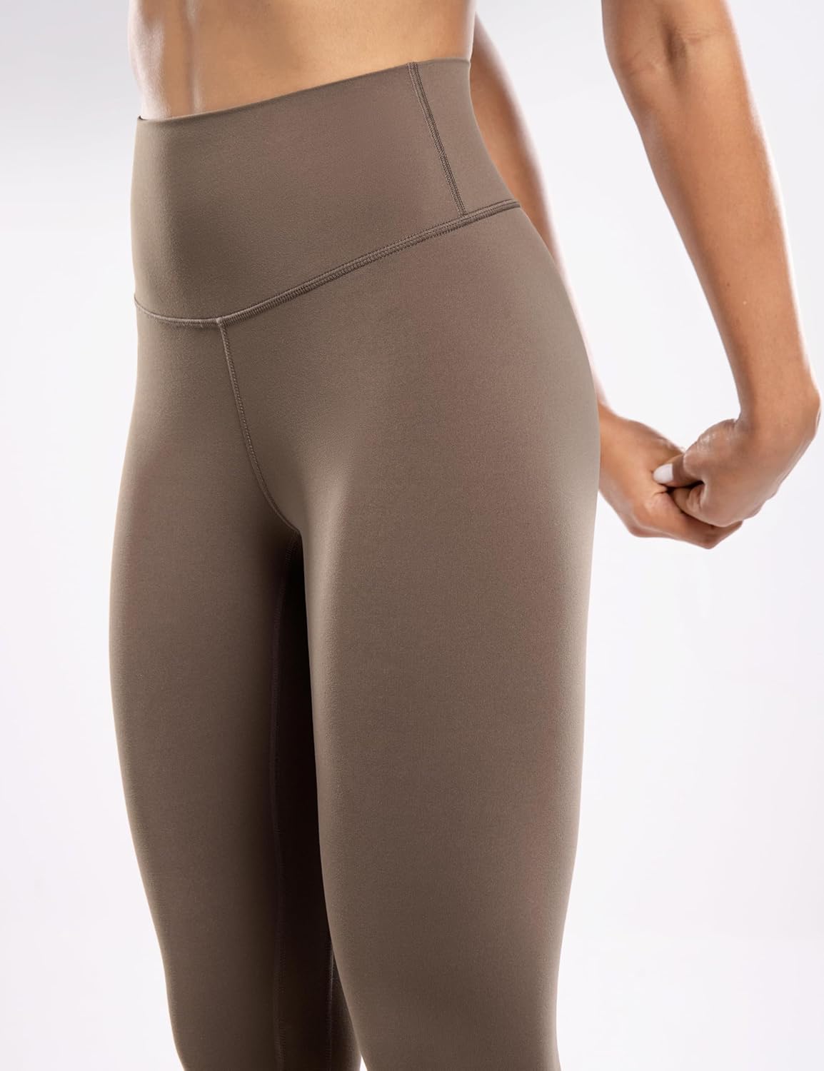 POSHDIVAH Women's Creamluxe Yoga Leggings 21"/23"/25"/28" High Waisted Cream-Feeling Workout Lounge Pants for Running