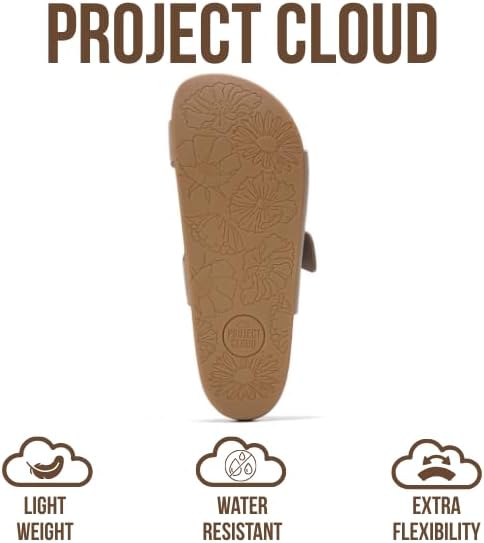 Project Cloud 100% Genuine Leather Womens Sandals u2013 Plush Insole Sandals for Women 2026 u2013 Lightweight & Non Slip Slides & Women Footwear with Buckle (Balanced) - Image 3