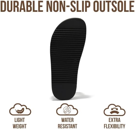 Project Cloud 100% Genuine Leather Womens Sandals - Stylish & Comfy Sandals for Women Footwear with Plush & Soft Insole - Slip-resistant Slides for Women - Image 3