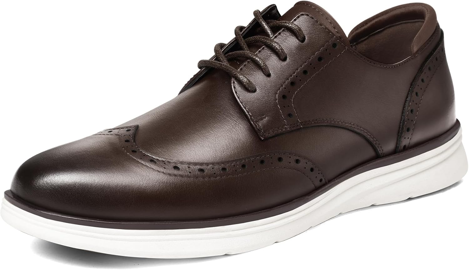 MERIDOS Men's Dress Sneakers Lightweight Casual Business Wingtip Oxford Shoes - Image 8